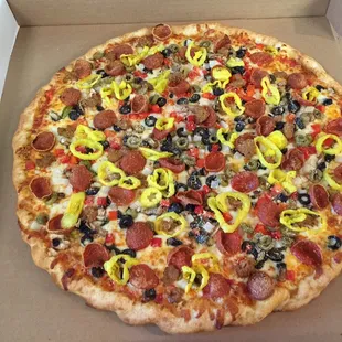 pizza, food