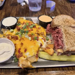 Classic Reuben with Loaded Fries