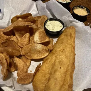 Fish &amp; Chips very crispy and tasty