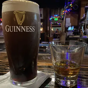 Guiness And Jameson.