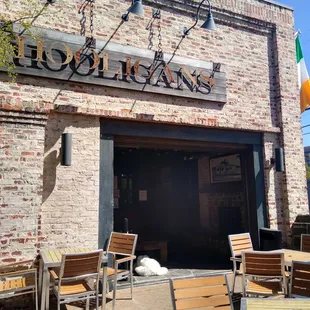 Outside Hooligans.