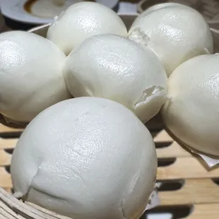 steamed bun with red bean past