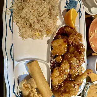 9. Sesame Chicken Lunch