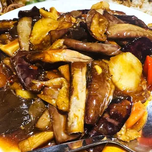eggplant with garlic sauce