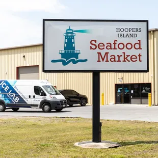 Exterior of the Hoopers Island Seafood Market off of Chesapeake Drive in Cambridge Maryland