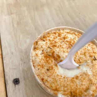 Cream of crab with sprinkle of Old Bay