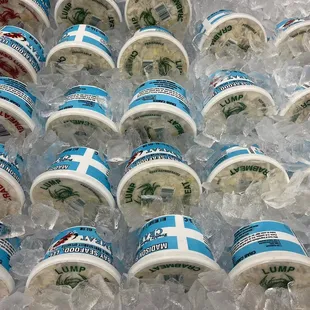 Fresh Maryland crabmeat from the Hoopers Island Seafood Market.