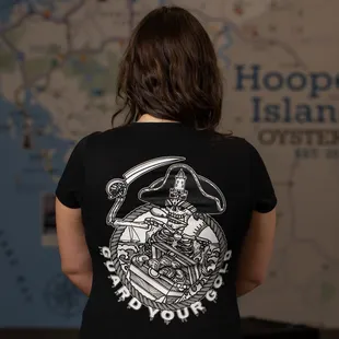 Guard Your Gold Women's T-shirt designed by Morgwn Pennypacker for Hoopers Island Oyster Co. available at Hoopers Island Seafood Market