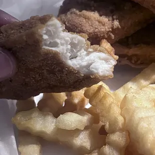 chicken nugget tenders.