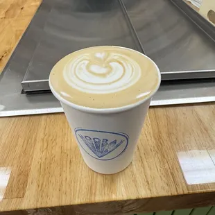 Hot vanilla latte