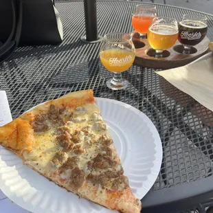 Sausage pizza, arguably one of the best pizzas in Indiana!