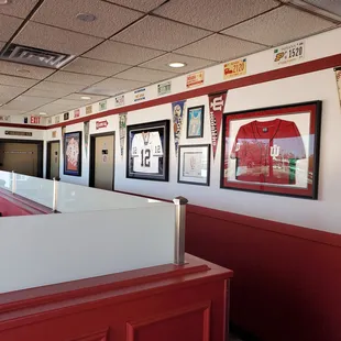 the interior of the restaurant