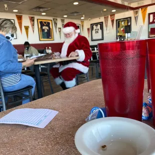 Even Santa eats here!