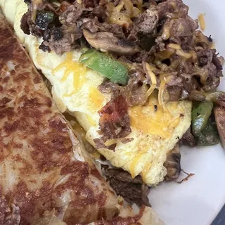 Steak Omelette Breakfast