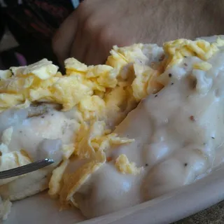 Loaded Biscuits and Gravy Breakfast