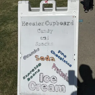ice cream sign