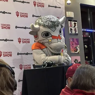 Pub mascot Hoosier Bull