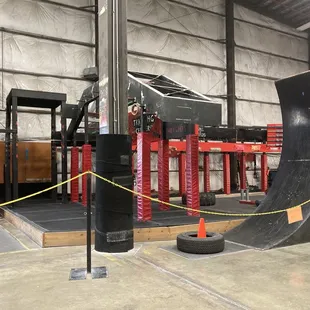 Members-only ninja training area