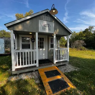 the front of the house