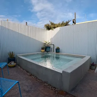 The Cypress Pool features an infinity edge and is a private, enclosed outdoor space. Accommodates 4 guests.