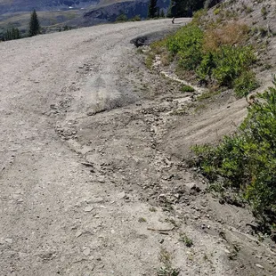 Right at this dip is the counter clockwise way.