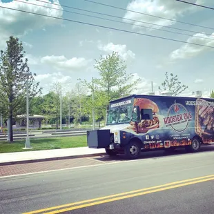 a food truck on the side of the road
