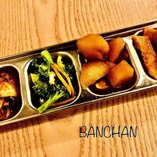 Kimchi, broccoli, potato &amp; fish cake