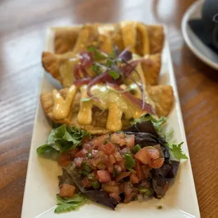 Smoked Chicken Empanadas - that red chili aioli is sooooo good!