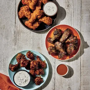 chicken wings, fried chicken wings, poultry, bbq chicken, chicken, chicken wings and fried chicken, food, bbq wings, fried chicken