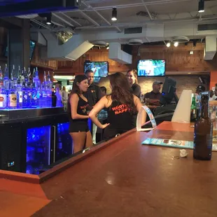 I sit here waiting while they chat