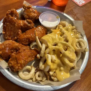 a plate of food on a table