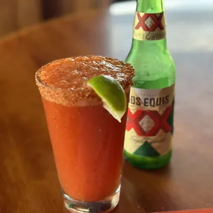 Michelada beer !! Nice !!