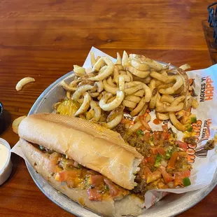 Half Eaten Texas Cheesesteak