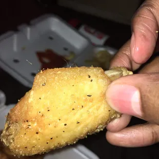 10 piece regular mild buffalo &amp; lemon pepper wings.