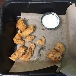 THIS IS $9 of boneless wings.