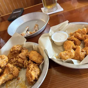 Sorry I was hungry but these are wings and boneless