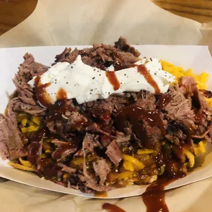 Pig Pie with BBQ Sauce