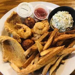Catfish and Shrimp Combo