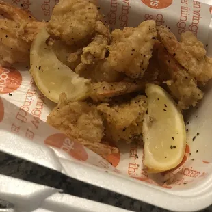 Lemon pepper shrimp