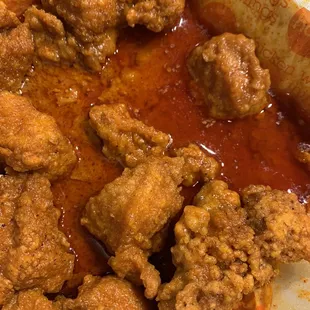 Wings hot extra sauce