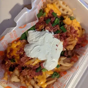 Waffle Fries Loaded