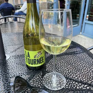 French white blend on the patio