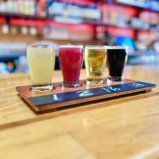 Beer flights available