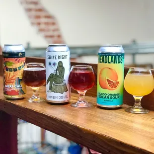 Craft Beers - 18 on tap and over a dozen in the can