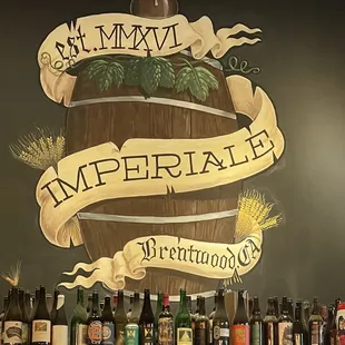 Tribute murals from original owners.