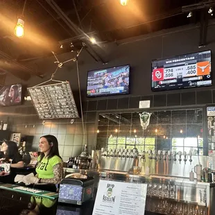 View from the bar seating!