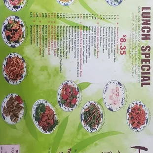 Lunch special menu dec 31 2022