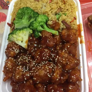 Sesame chicken.