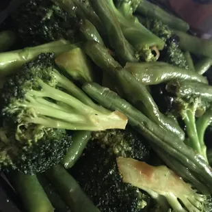 Broccoli and green Broccoli and String Beans