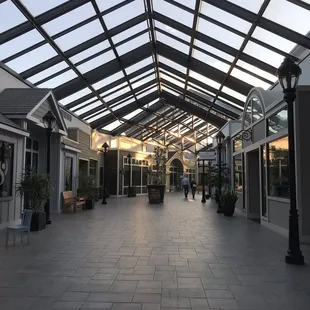 Inside view of the semi outdoor mall